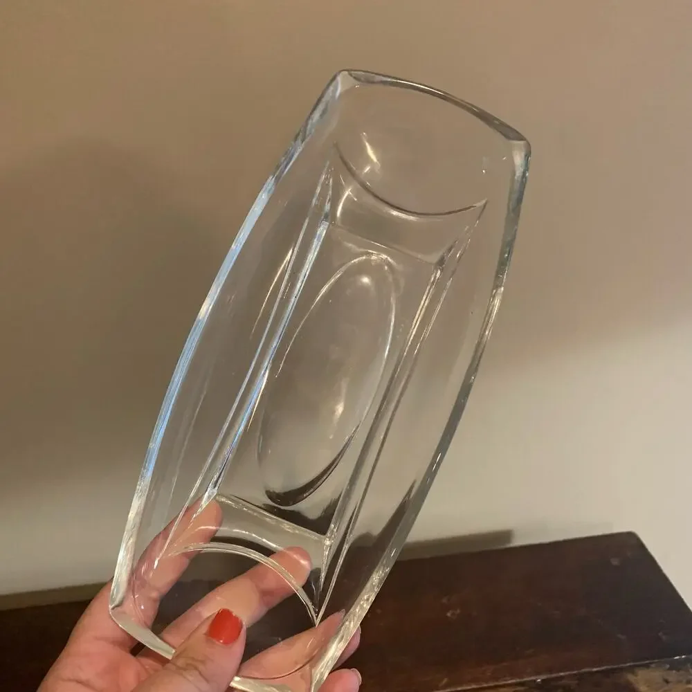 1960s Hazel Atlas Clear‎ Colony Glass Serving Relish Rectangular Dish